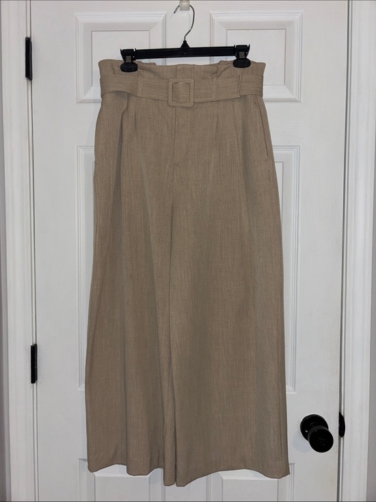 Nine West Pants - Nine West High-Waist Wide-Leg Pants - Beige size M